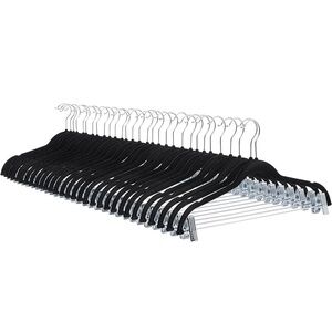 Black Velvet Skirt/Pants Hangers (10 Pack)
